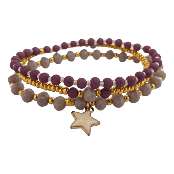 Armbandenset paars