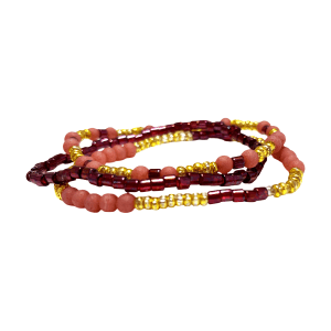 Armbandenset herfst Bordeaux